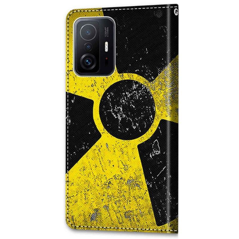 Etui Folio do Xiaomi 11T / 11T Pro Classic Radioaktywny Symbol