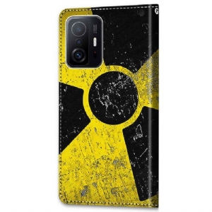 Etui Folio do Xiaomi 11T / 11T Pro Classic Radioaktywny Symbol