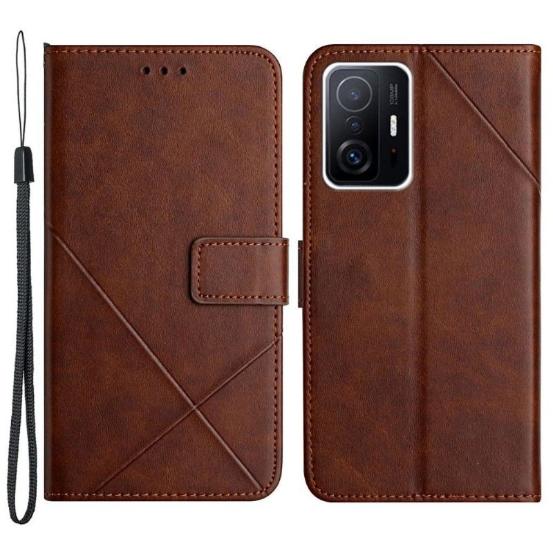 Etui Folio do Xiaomi 11T / 11T Pro Faux Leather X Linie