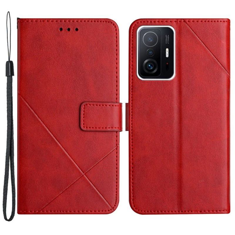 Etui Folio do Xiaomi 11T / 11T Pro Faux Leather X Linie