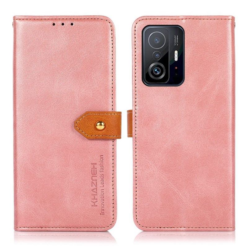 Etui Folio do Xiaomi 11T / 11T Pro Khazneh Bicolor Sztuczna Skóra