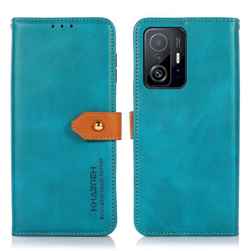 Etui Folio do Xiaomi 11T / 11T Pro Khazneh Bicolor Sztuczna Skóra