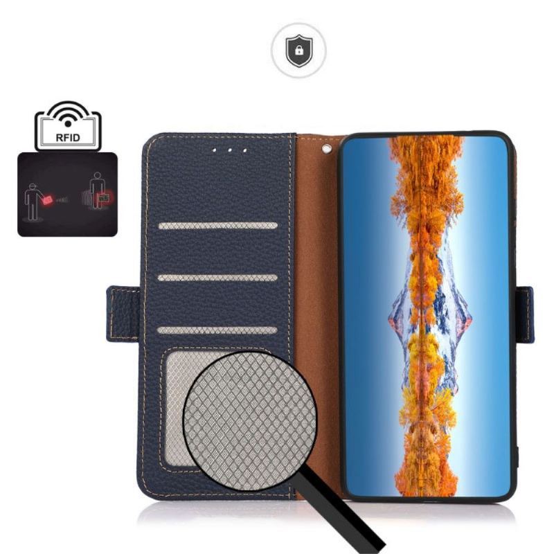 Etui Folio do Xiaomi 11T / 11T Pro Khazneh Skóra Ziarnista