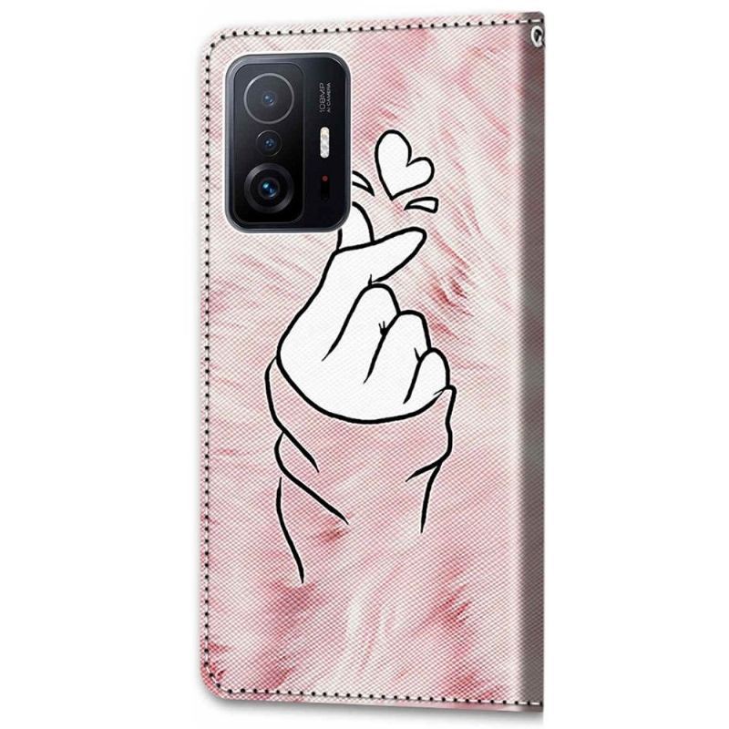 Etui Folio do Xiaomi 11T / 11T Pro Koreańskie Serce