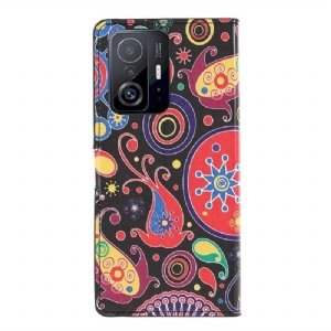 Etui Folio do Xiaomi 11T / 11T Pro Paisley Kwiaty