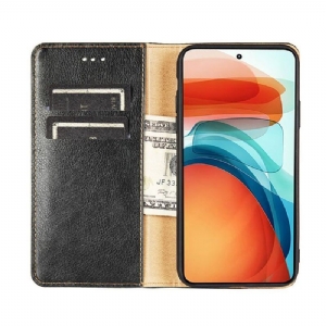 Etui Na Telefon do Xiaomi 11T / 11T Pro Biznes Etui Folio Czysta Sztuczna Skóra