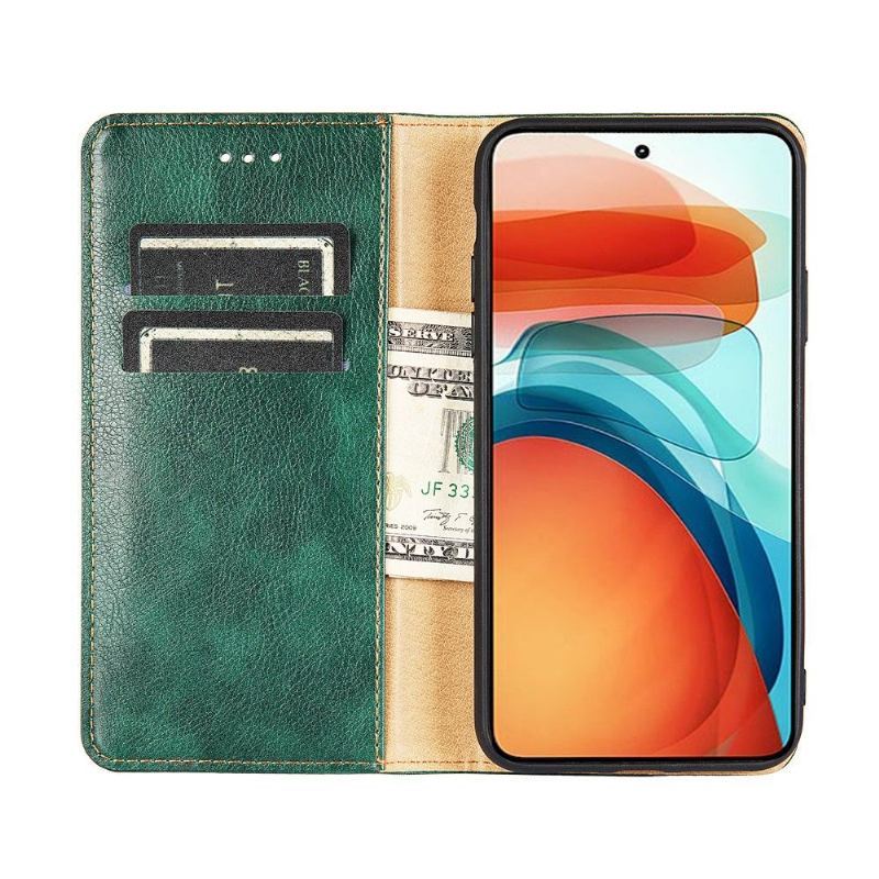 Etui Na Telefon do Xiaomi 11T / 11T Pro Biznes Etui Folio Czysta Sztuczna Skóra