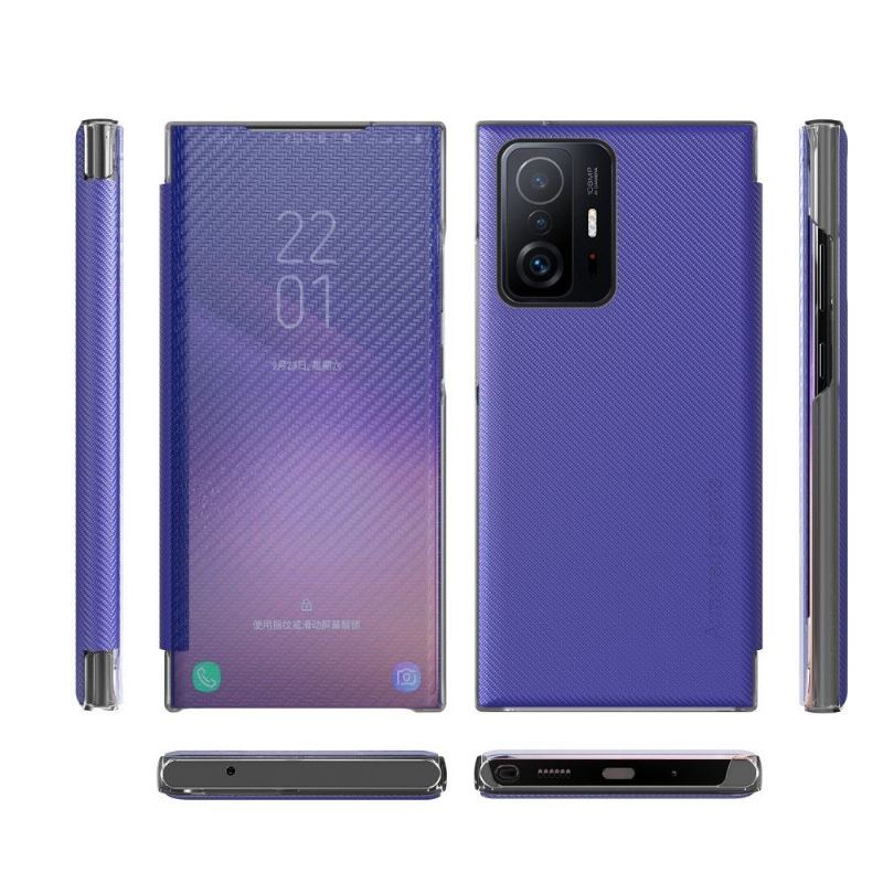 Etui Na Telefon do Xiaomi 11T / 11T Pro Etui Folio Włókno Węglowe