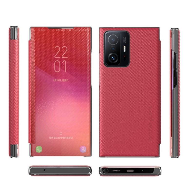 Etui Na Telefon do Xiaomi 11T / 11T Pro Etui Folio Włókno Węglowe