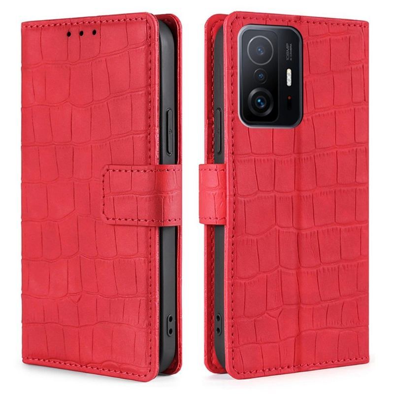 Etui Na Telefon Pokrowce do Xiaomi 11T / 11T Pro Biznes Anafaux Crocodile Leather