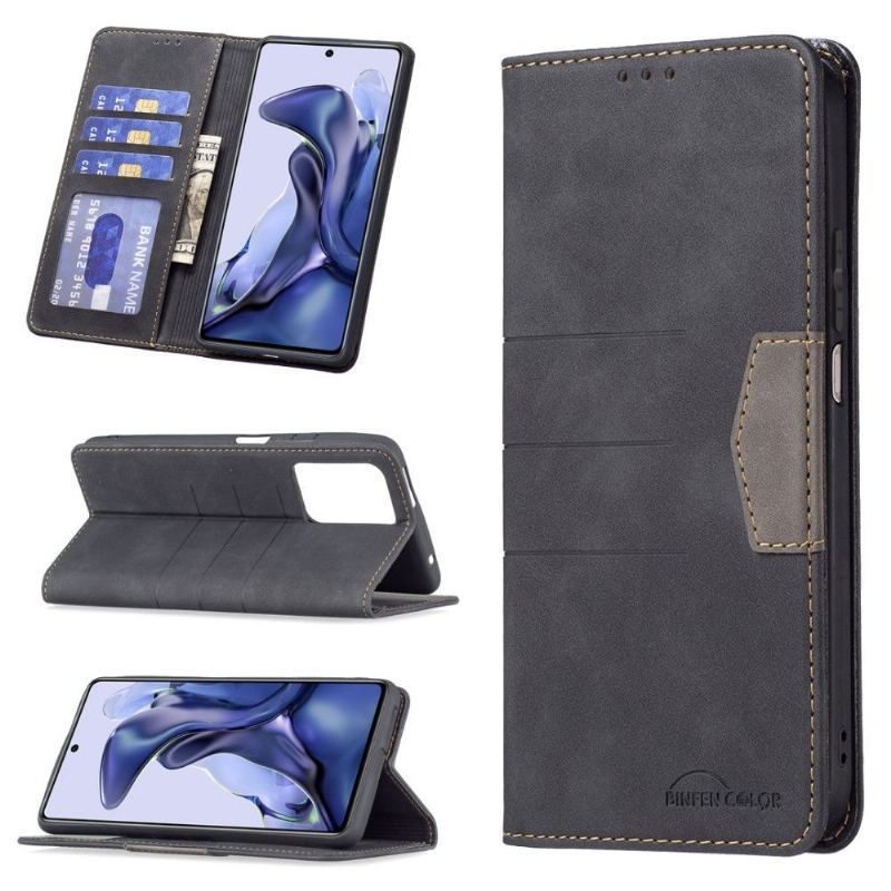 Etui Na Telefon Pokrowce do Xiaomi 11T / 11T Pro Biznes Etui Folio Binfen Kolor Flip Faux Leather