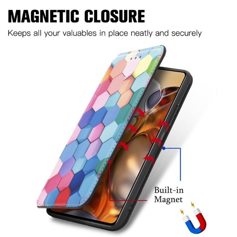 Etui Na Telefon Pokrowce do Xiaomi 11T / 11T Pro Biznes Kolorowy Plaster Miodu