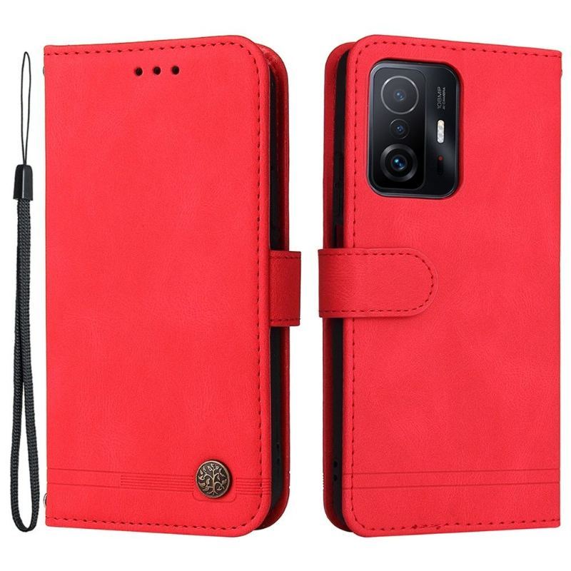 Etui Na Telefon Pokrowce do Xiaomi 11T / 11T Pro Biznes Styl Retro Z Nitem