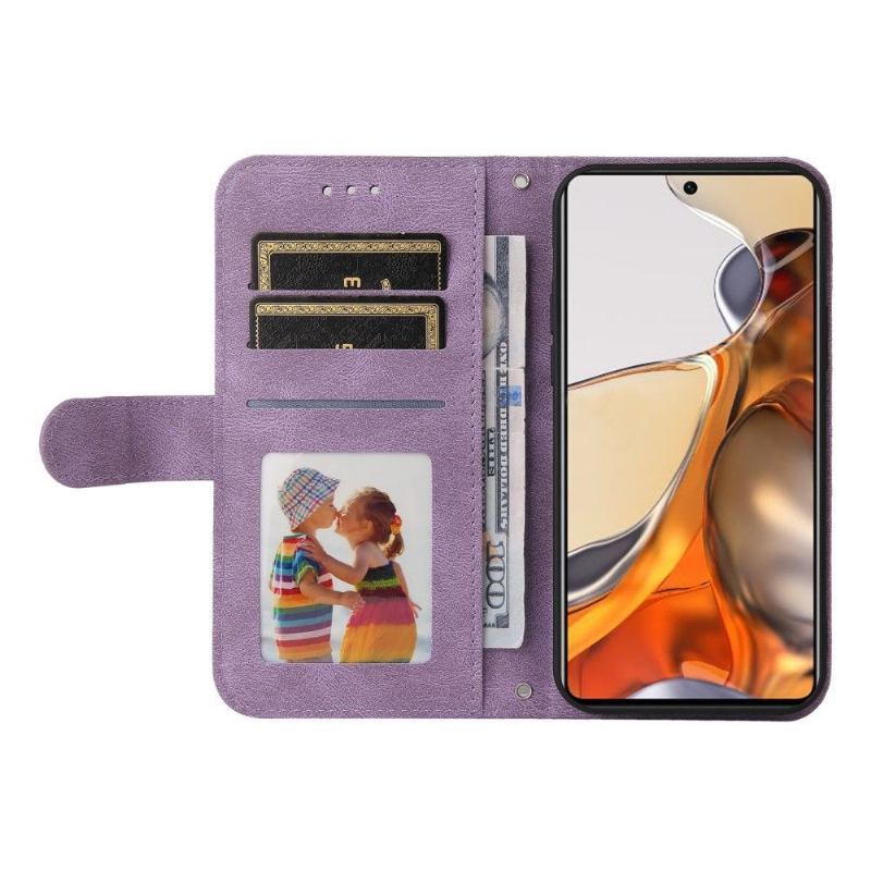 Etui Na Telefon Pokrowce do Xiaomi 11T / 11T Pro Biznes Styl Retro Z Nitem