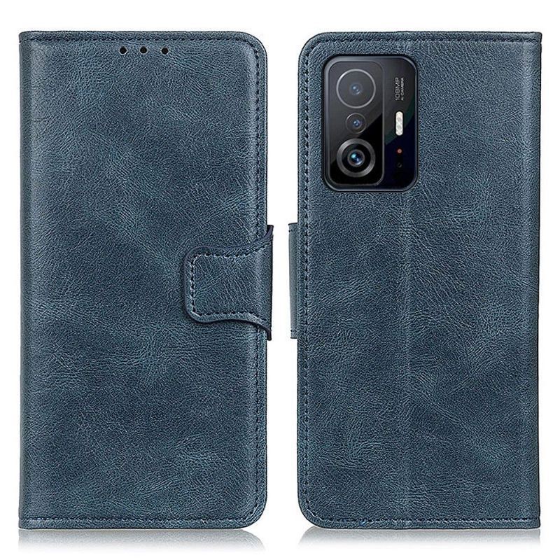 Skórzany Futerał do Xiaomi 11T / 11T Pro Anti-fall Etui Folio Faux Leather Folio Stand Funkcja