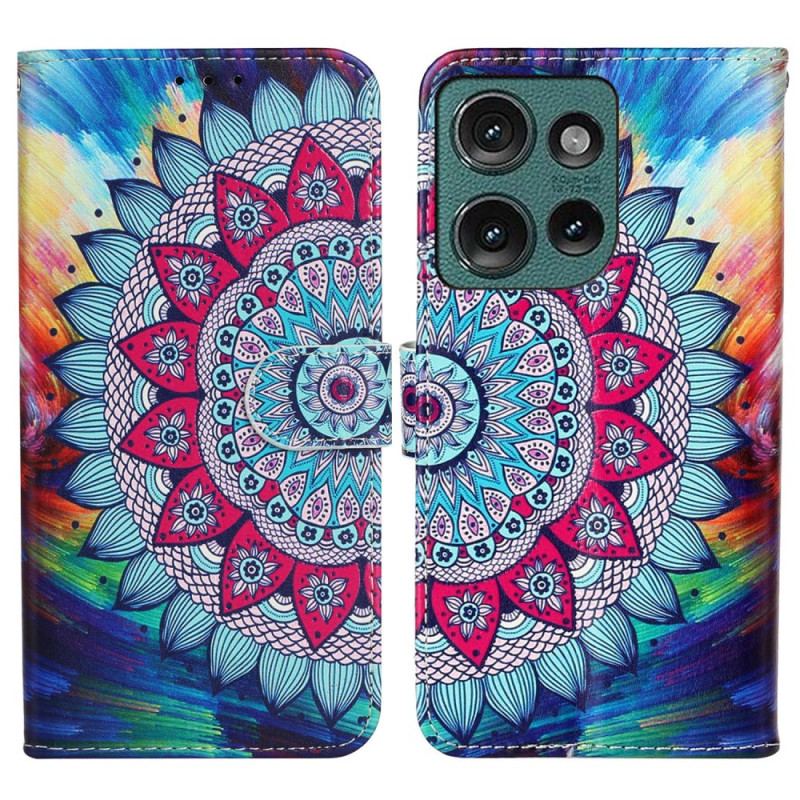 Etui Folio Motorola Edge 50 Mandala Premium