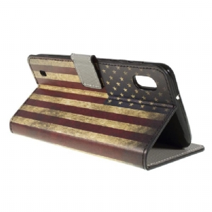 Etui do Samsung Galaxy A10 Vintage American Flag