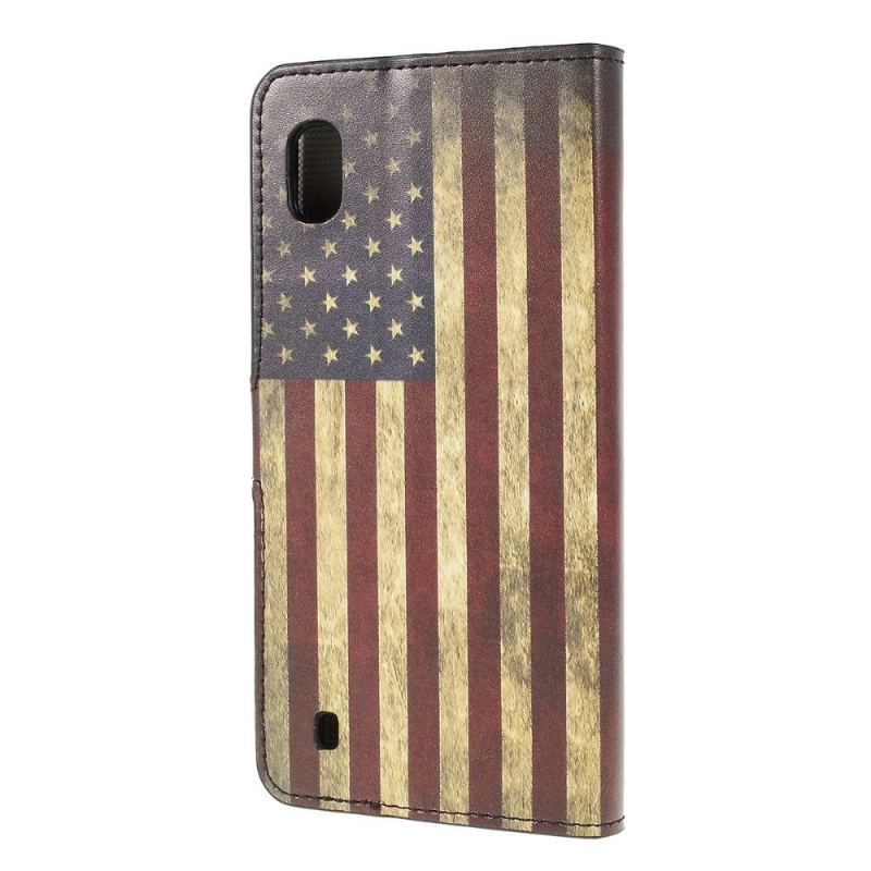 Etui do Samsung Galaxy A10 Vintage American Flag