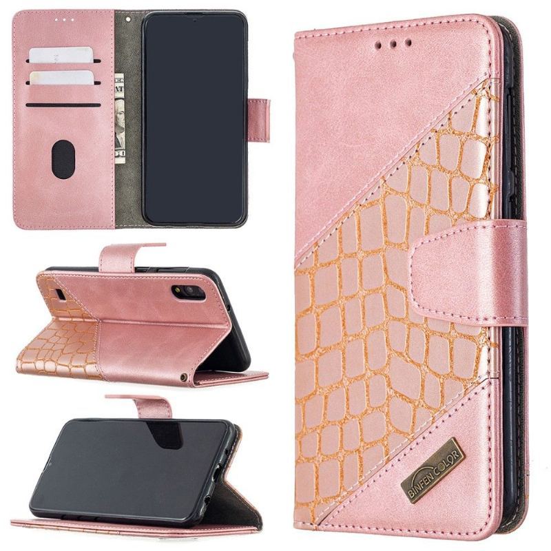 Etui Folio do Samsung Galaxy A10 Croc Aspect Efekt Skóry