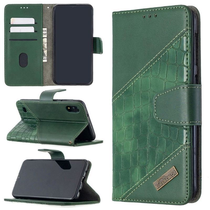 Etui Folio do Samsung Galaxy A10 Croc Aspect Efekt Skóry