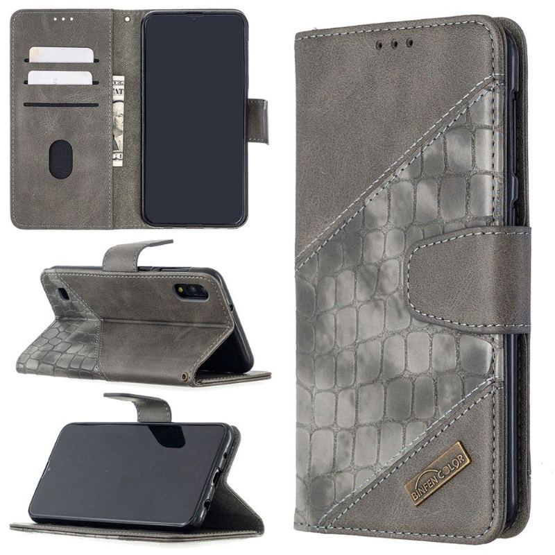 Etui Folio do Samsung Galaxy A10 Croc Aspect Efekt Skóry