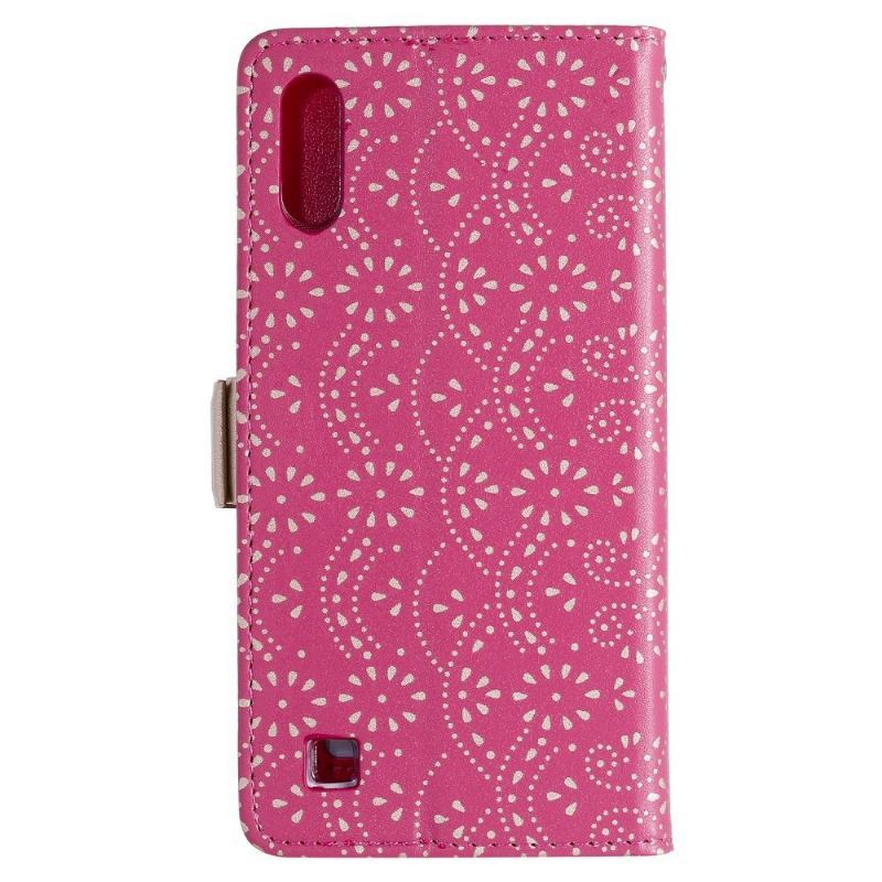 Etui Folio do Samsung Galaxy A10 Romance Koronka Z Paskiem