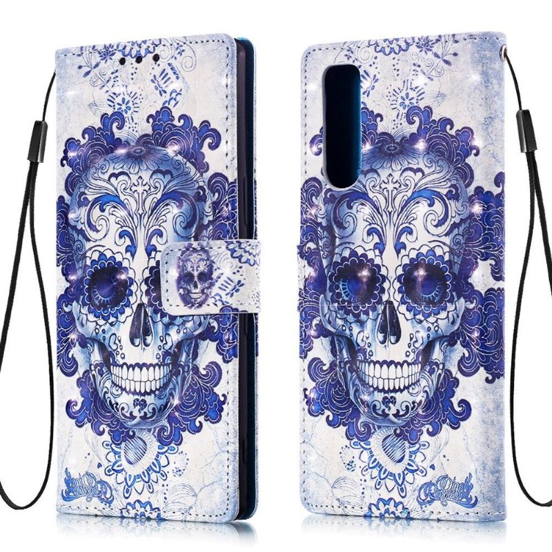 Etui Folio do Sony Xperia 5 Calavera Wzór