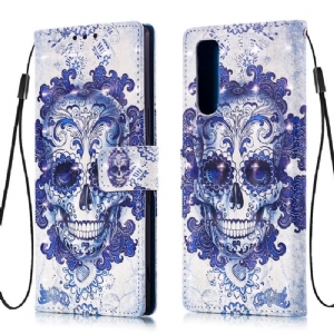 Etui Folio do Sony Xperia 5 Calavera Wzór