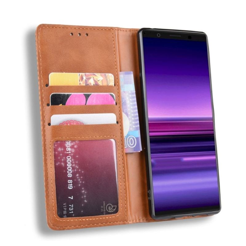 Etui Folio do Sony Xperia 5 Cirénius Style Skóra