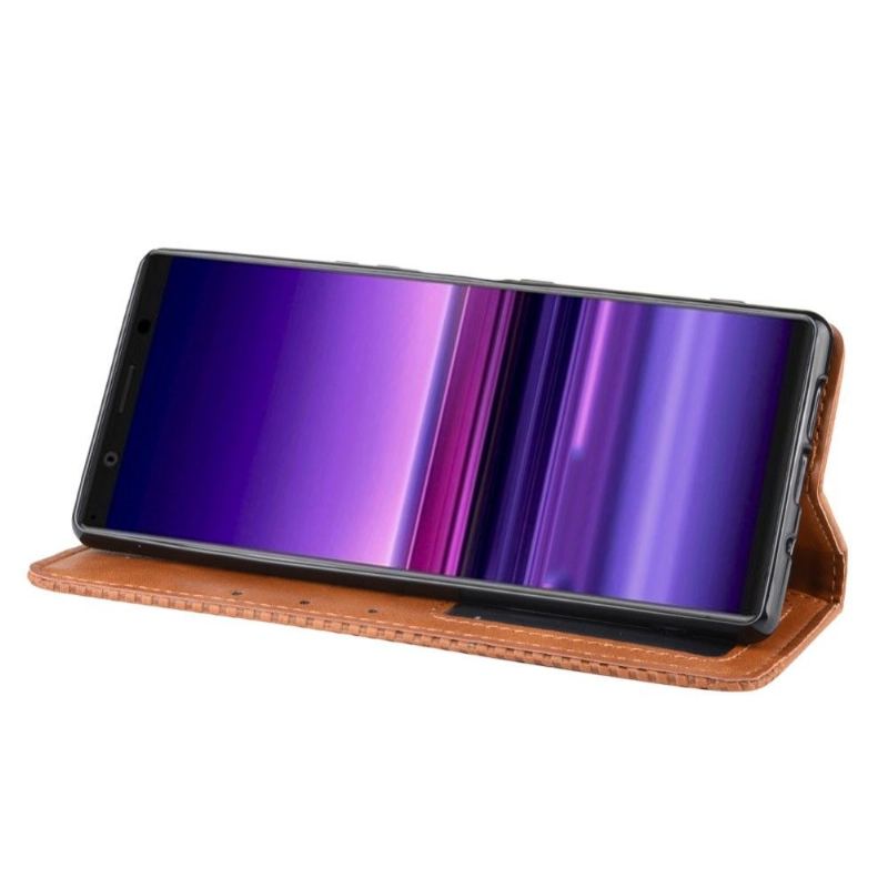 Etui Folio do Sony Xperia 5 Cirénius Style Skóra