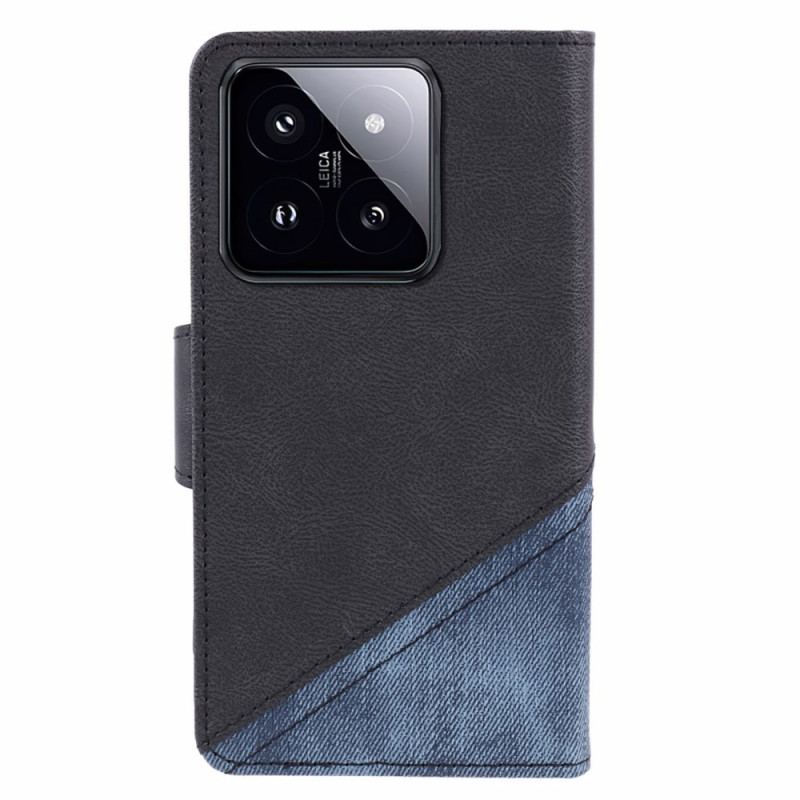 Etui Folio Xiaomi 14 Bi-tekstura