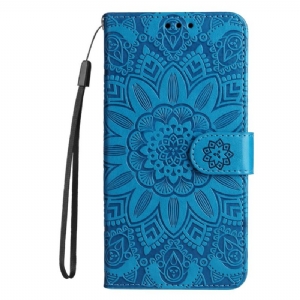 Etui Folio Xiaomi 14 Słonecznik Z Paskiem Etui Ochronne