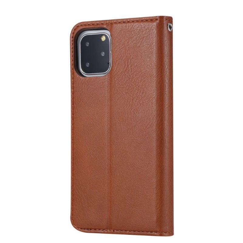 Skórzany Futerał do Samsung Galaxy Note 10 Lite Anti-fall Stojak Case