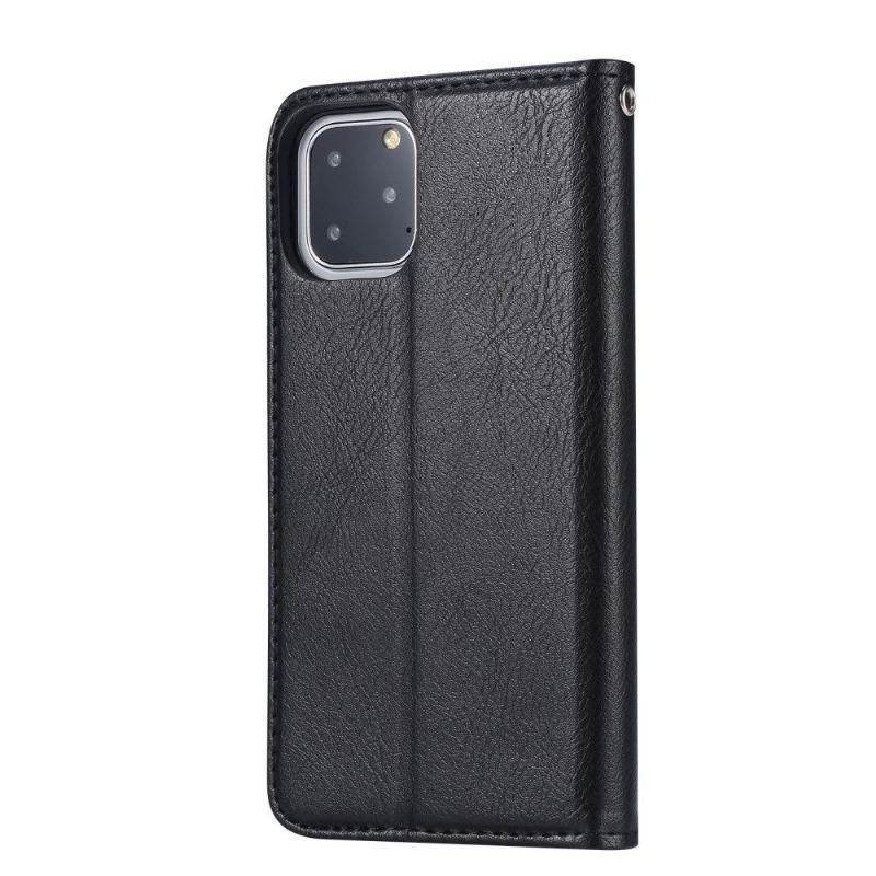 Skórzany Futerał do Samsung Galaxy Note 10 Lite Anti-fall Stojak Case