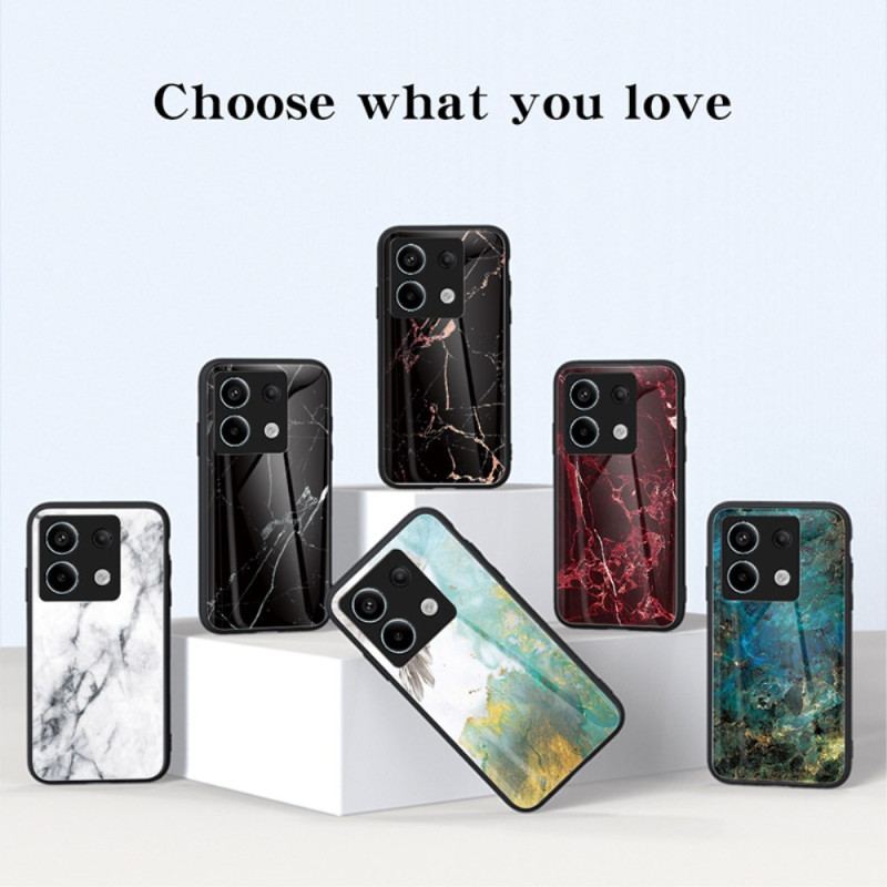 Etui Do Xiaomi Redmi Note 13 Pro 5g Szkło Hartowane Z CZarnego Marmuru