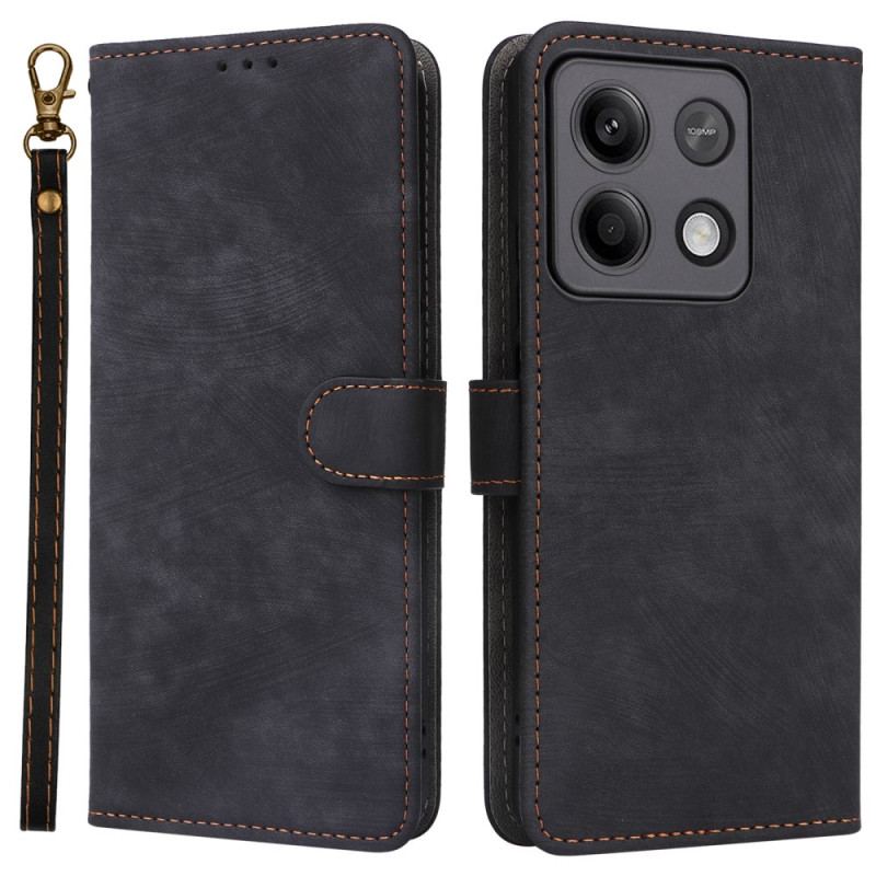 Etui Folio Do Xiaomi Redmi Note 13 Pro 5g Blokada Rfid I Smycz