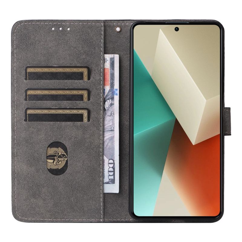 Etui Folio Do Xiaomi Redmi Note 13 Pro 5g Blokada Rfid I Smycz