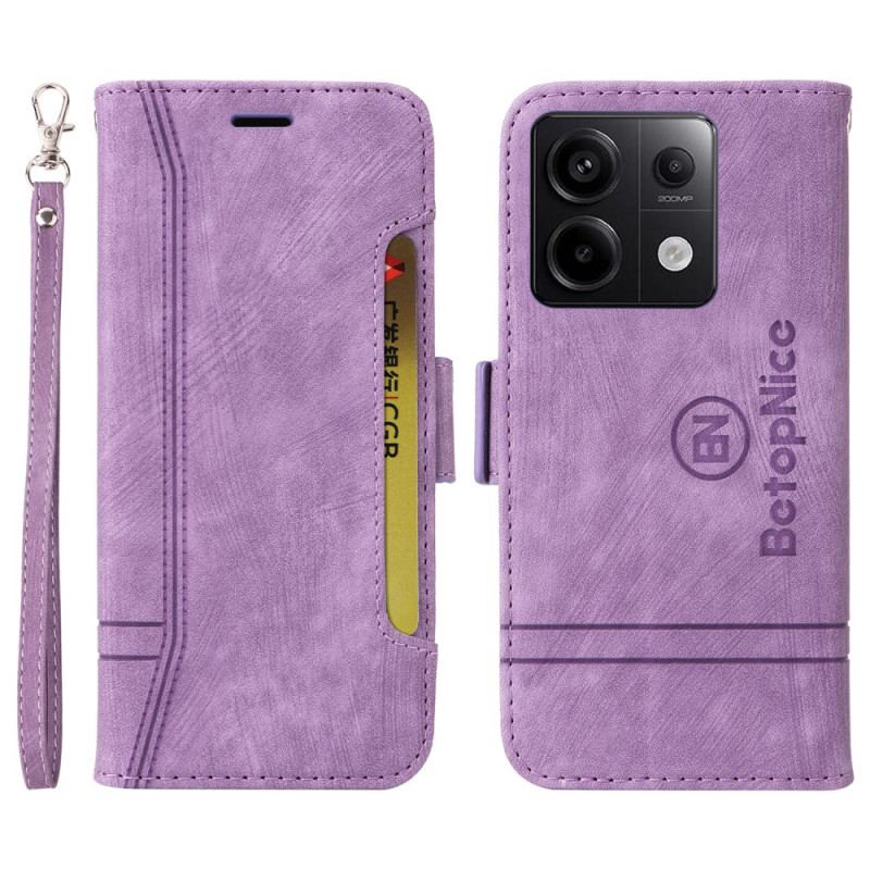 Etui Folio Do Xiaomi Redmi Note 13 Pro 5g Skórzany Styl Betopnice