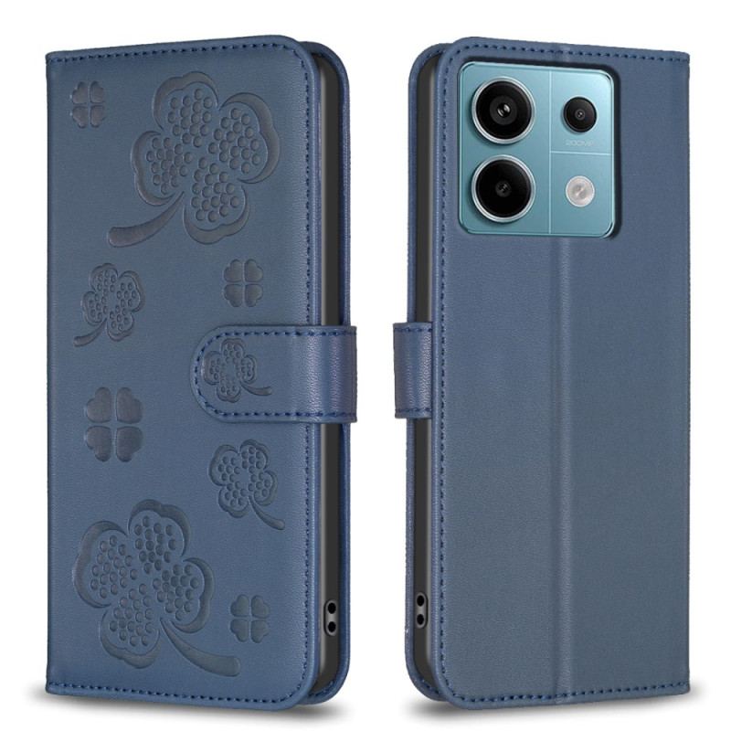 Etui Folio Xiaomi Redmi Note 13 Pro 5g Koniczyny Etui Ochronne