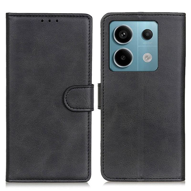 Etui Folio Xiaomi Redmi Note 13 Pro 5g Matowa Sztuczna Skóra Etui Ochronne