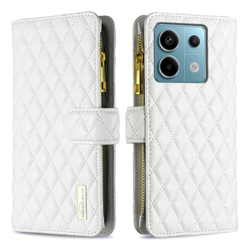 Etui Folio Xiaomi Redmi Note 13 Pro 5g Pikowana Binfen Kolor Etui Ochronne