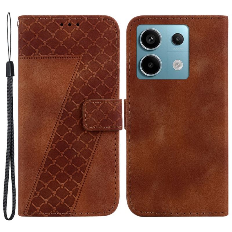 Etui Folio Xiaomi Redmi Note 13 Pro 5g Wzór 7 Z Paskiem Etui Ochronne