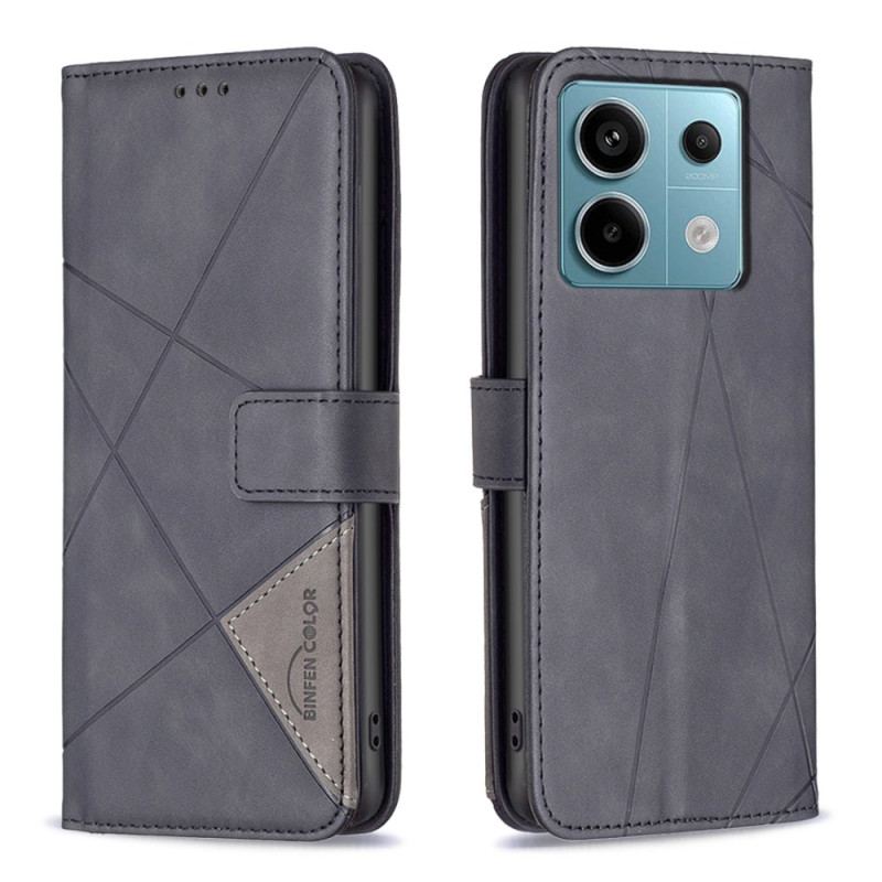 Etui Folio Xiaomi Redmi Note 13 Pro 5g Wzór Geometryczny Binfen Kolor Etui Ochronne