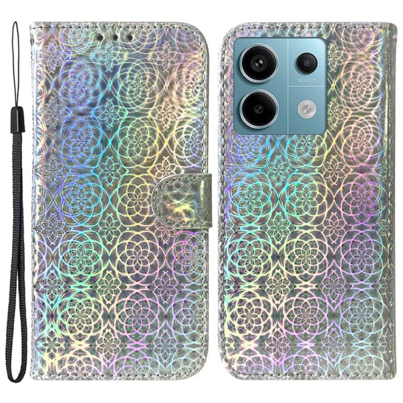 Etui Folio Xiaomi Redmi Note 13 Pro 5g Wzór Paska Disco Etui Ochronne