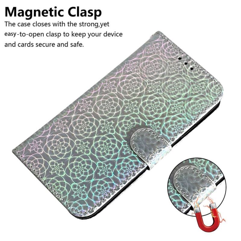 Etui Folio Xiaomi Redmi Note 13 Pro 5g Wzór Paska Disco Etui Ochronne