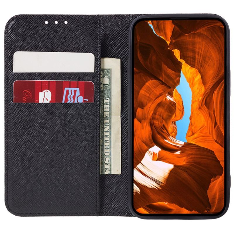 Flip Kotelot Xiaomi Redmi Note 13 Pro 5g Tekstura Krzyżowa Etui Ochronne