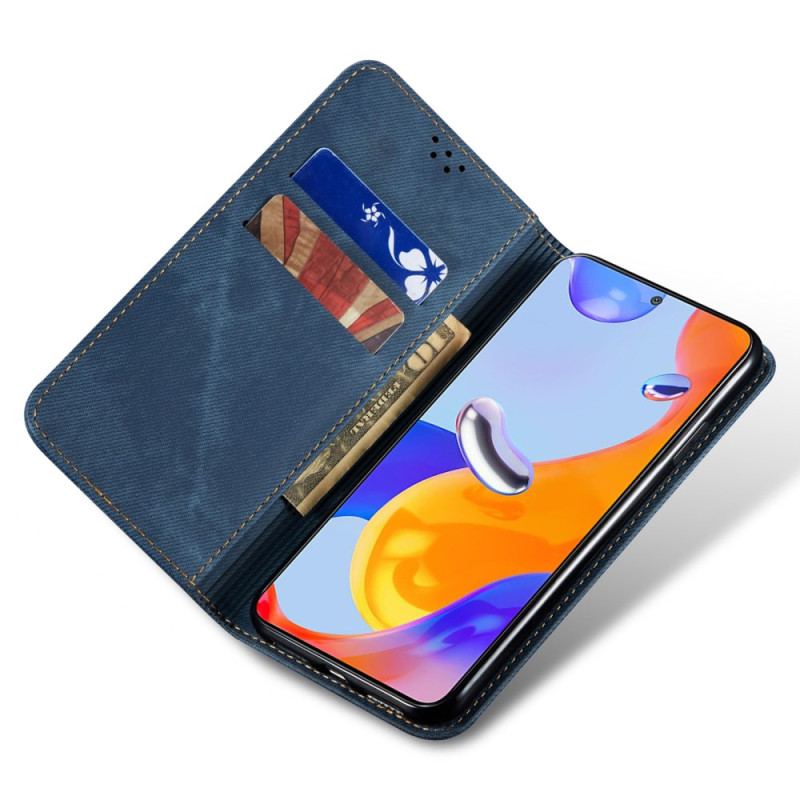 Flip Kotelot Xiaomi Redmi Note 13 Pro 5g Tkanina Dżinsowa