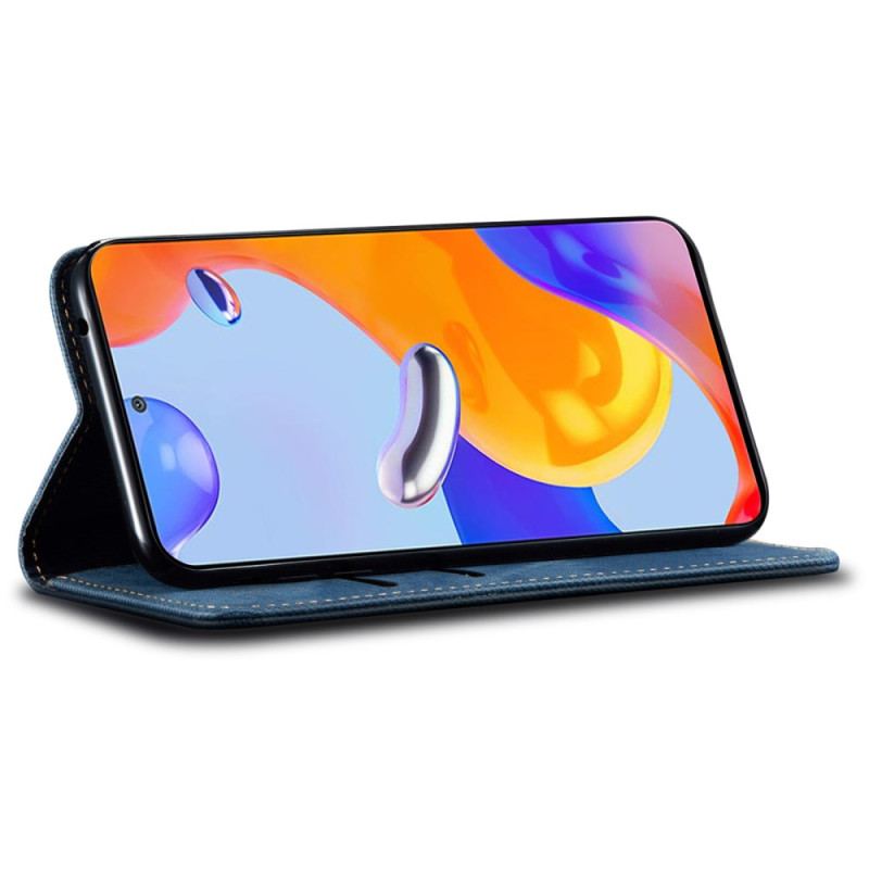 Flip Kotelot Xiaomi Redmi Note 13 Pro 5g Tkanina Dżinsowa