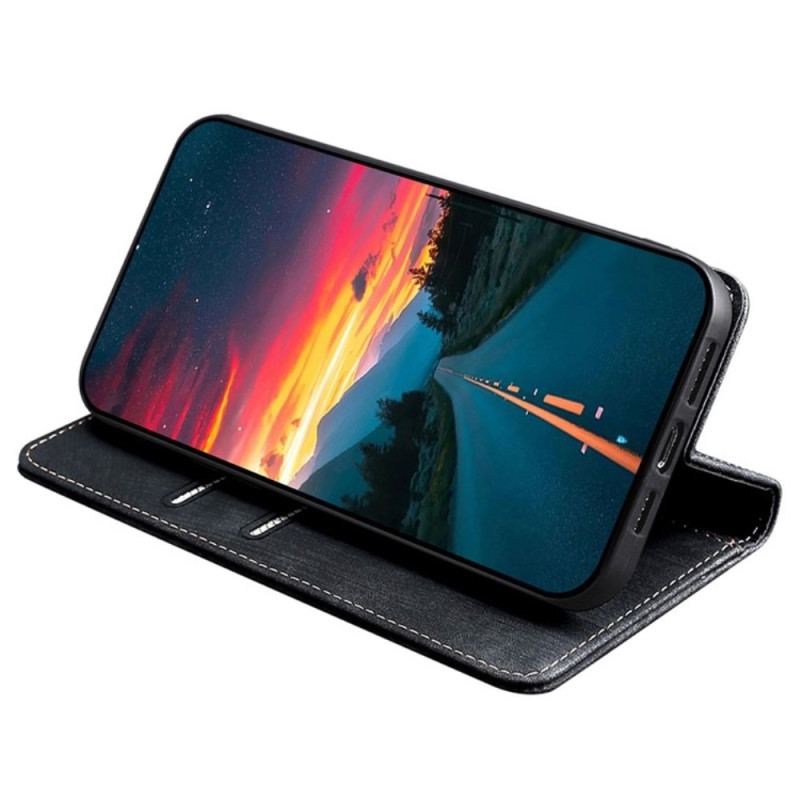 Flip Kotelot Xiaomi Redmi Note 13 Pro 5g Zamszowy Styl Z Blokadą Rfid Etui Ochronne