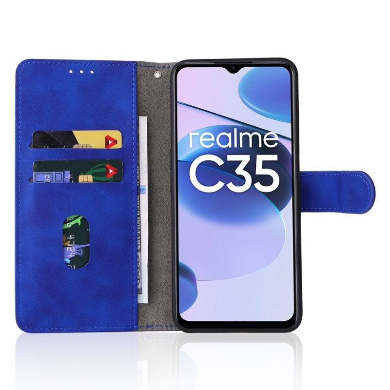 Etui Folio do Realme C35 Obrzeża Miękki Dotyk